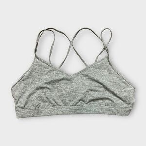 Old Navy Active Light Support Strappy V-Neck Sports Bra Size XXL Gray